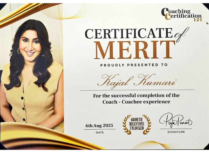 Certificate of Merit — Coach-Coachee Experience